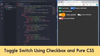 Toggle Switch Using Checkbox & Pure CSS