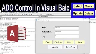 how to connect vb to database using ado control | visual basic tutorial