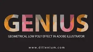 How to Create Geometric Low Poly Design on Text in Adobe Illustrator