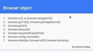 8 -  browser object in WebdriverIO wdio