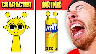 ALL SPRUNKI CHARACTERS FAVORITE DRINKS + FOODS! (FUN FACTS ABOUT Sprunki)