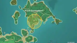 Lost Riches Treasure Area 6 (Kujou Encampment) - All points where to dig! | Genshin Impact