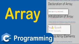 #48 Array in C++ | Declaration & Initialization of Array