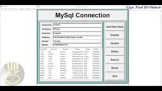 How to Connect to MySQL Database, Insert, Update, Delete and Search in Python - Part 2 of 2