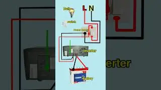 inverter battery connection for home | House Wiring with Inverter Battery 