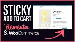 Elementor with WooCommerce Sticky Add To Cart Bottom Bar - No Code or Plugins Needed!