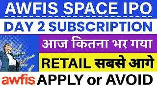 Awfis Space IPO Day 2 Subscription Status 🔥| Awfis Space Solutions IPO | Awfis Space IPO GMP 🔥