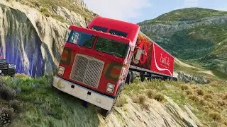 Truck vs Cliff Roads|Cars vs Cliff Roads|Bus vs Cliff Drops - Beamng Drive #9
