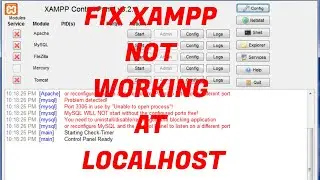 Fix XAMPP Not Working at Localhost | Fix PHP not working XAMPP at Localhost