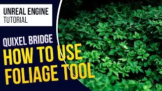 UE4 How to use Foliage Tool of Unreal Engine with Quixel Bridge(Meagascan contents) (Tutorial)