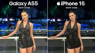 Samsung Galaxy A55 VS iPhone 15 NIGHT MODE Camera Test