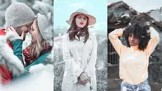 Winter Snow Fall Photo Editing In ||Lightroom Mobile Tutorial ||