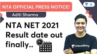 NTA UGC NET 2021 Result Date Out Finally | NTA Official Press Notice! | Aditi Sharma