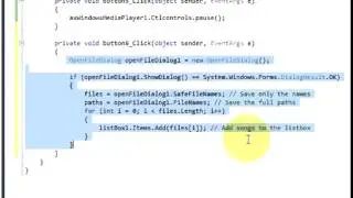 C# Tutorial 38  MP3 Media Player in C#