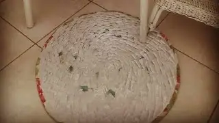 Коврик в ванную из  тюля.