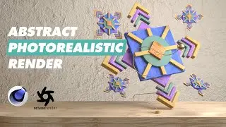 Abstract Composition Visual Cinema 4D Octane Render Modeling and Photorealistic Rendering