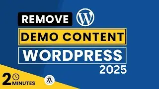 How To Remove Demo Content From WordPress Theme 2024 | Delete Demo Content In WordPress