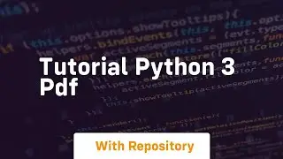 tutorial python 3 pdf