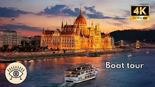 Budapest, Hungría [4K] HDR ⛵️ Paseo en barco por el Rio Danubio ¡Con subtítulos!