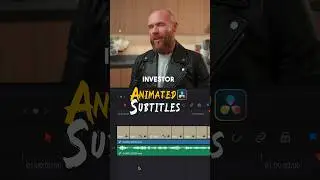 Animated subtitles in DaVinci Resolve