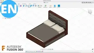 Fusion 360 | Modeling a Bed | Quick and Simple