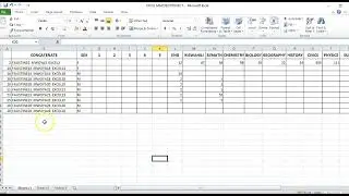 How to delete a row and column in excel