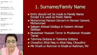 Urdu Names Cataloguing Rules