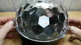что внутри MP3 LED Magic ball light цветомузыки разбираем и смотрим