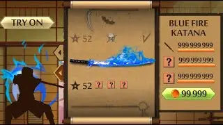 Shadow Fight 2 The Most Powerful Blue Fire Katana