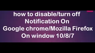 how to turn off all notifications on google chrome 2020