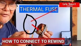 HOW TO CONNECT THERMAL FUSE TO THE REWIND | STATOR COIL OF ELECTRIC FAN