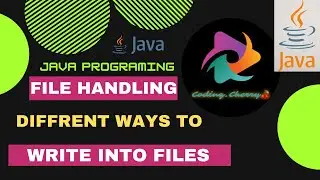 File handling in java || How to write in  a file|| different ways to write in a  file  #java #coding