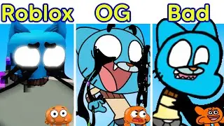 Friday Night Funkin | PIBBY APOCALYPSE Roblox VS Original VS Bad (Gumball)