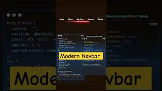 Morden navbar design using HTML CSS 