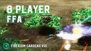 8 Player FFA - Tiberium Gardens VIII - Kanes Wrath