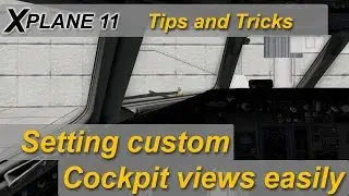 X-plane 11 Tips and Tricks: setting up Quick Cockpit views without any plugins needed.