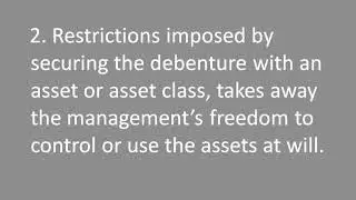 13 DISADVANTAGES OF DEBENTURES