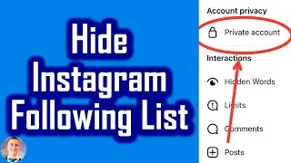 How To Hide Instagram Following / Followers List!