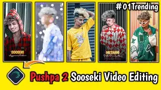 New trending Sooseki Pushpa 2 lyrical video Reel Editing in Alight Motion || Trending Reel video