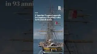 L'Amerigo Vespucci a Tokyo: è la prima visita della nave scuola in Giappone