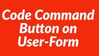 How to code command button of user-form to create database