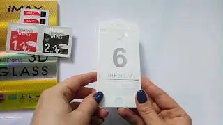 Защитное стекло iPhone 6, 6S, 3D На весь экран 3D белое