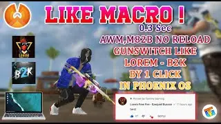 💻Phoenix os freefire Awm & M82B no reload gunswitch like lorem b2k in 1 click ✌