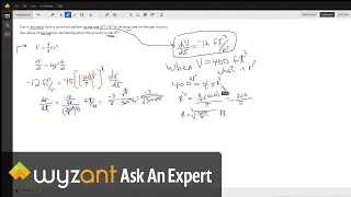 Spherical balloon has volume decreasing at a given rate. Find rate of change of radius when v=400ft3