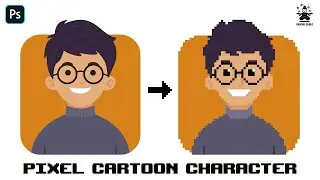 How to Make Pixel Art in Photoshop | 8 Bit Pixel Art | 