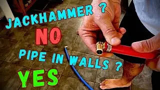 How to run pex pipes in the walls