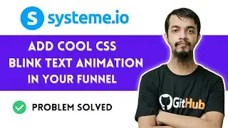 How to Add Cool CSS Blink Text Animation 👉 Systeme.io Tutorial