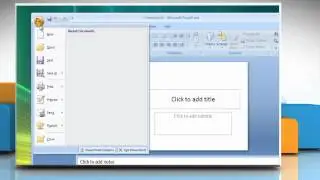 Microsoft® PowerPoint 2007: How to view the installed add-ins on Windows® Vista?