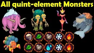 All quint-element Monsters (My Singing Monsters) 4k