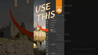 USE this BLENDER feature to optimize large 3d SCENE #blender #tipsandtricks
